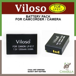 Viloso LP-E17 Rechargeable Li-ion Battery for Canon EOS 750D and 760D DSLR Camera